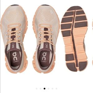 On Cloud X Running Sneakers silver / almond